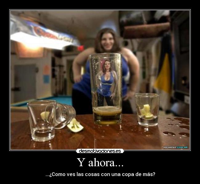 carteles flaca beber alcohol desmotivaciones