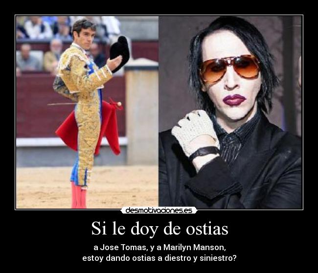 carteles ostias diestro siniestro desmotivaciones