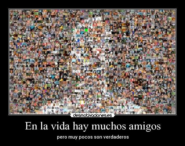 En la vida hay muchos amigos -