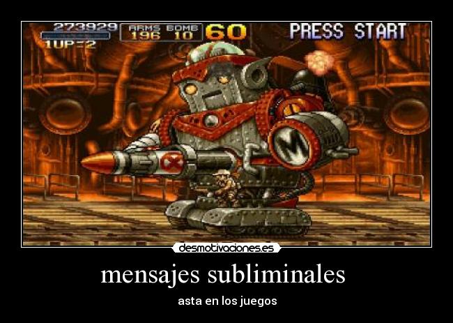 mensajes subliminales - asta en los juegos