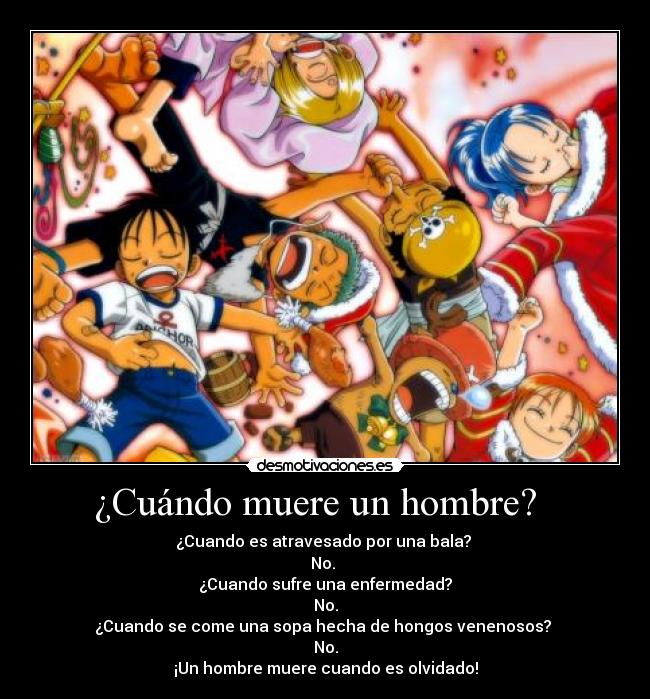 ¿Cuándo muere un hombre? -