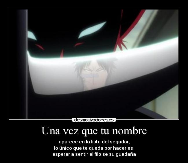 Una vez que tu nombre -