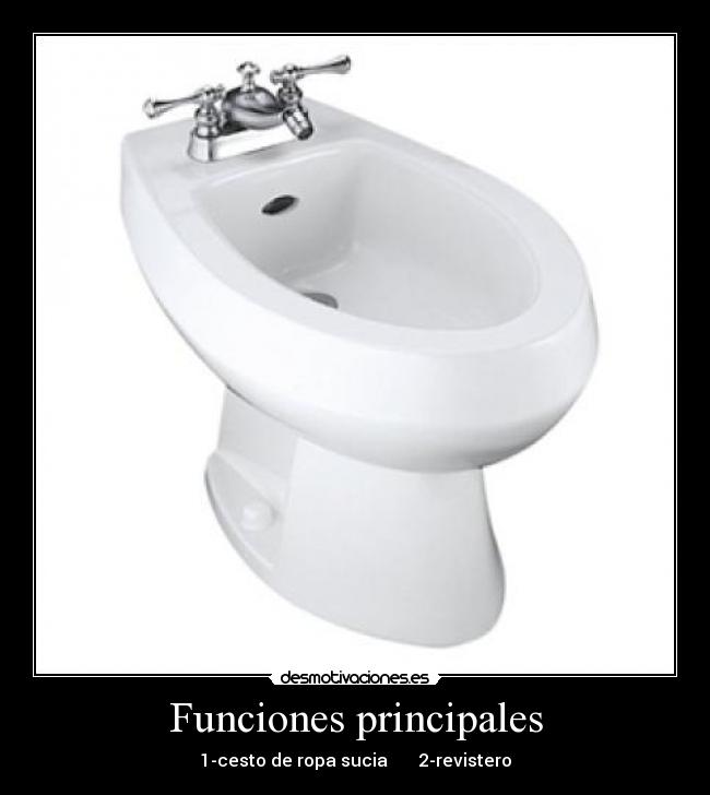 Funciones principales - 1-cesto de ropa sucia 2-revistero