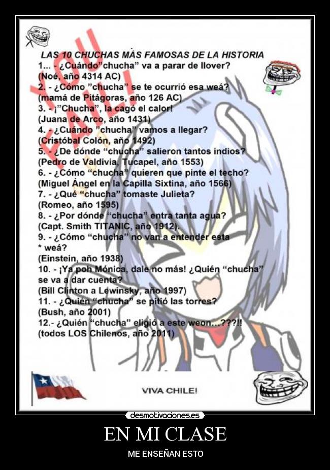 EN MI CLASE - ME ENSEÑAN ESTO