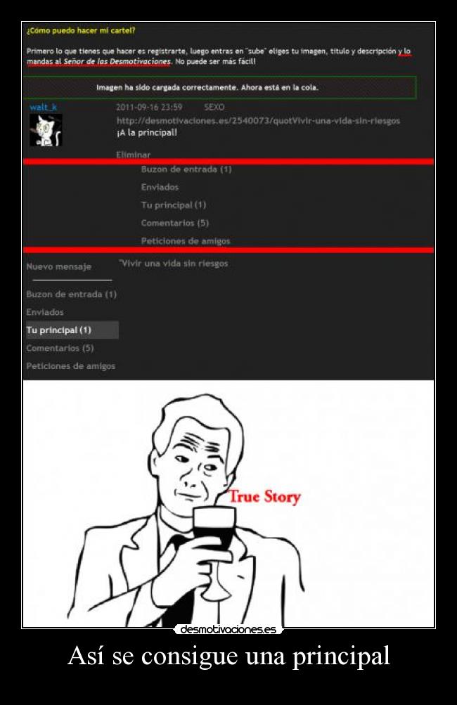 Así se consigue una principal - 