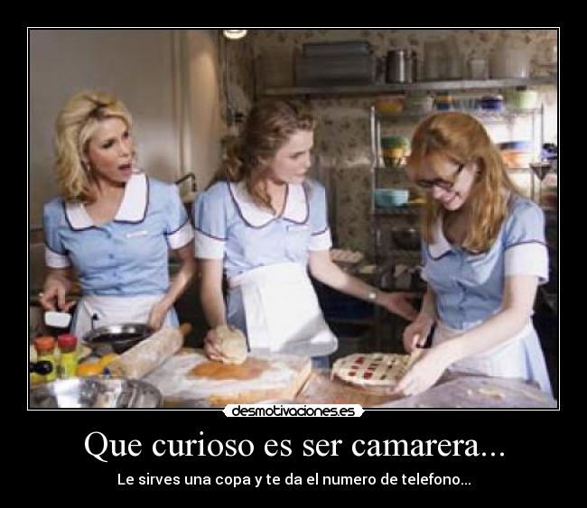 Que curioso es ser camarera... - 