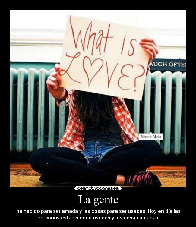 La gente -