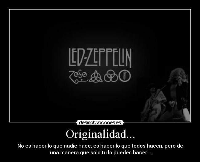 carteles led zeppelin originalidad desmotivaciones