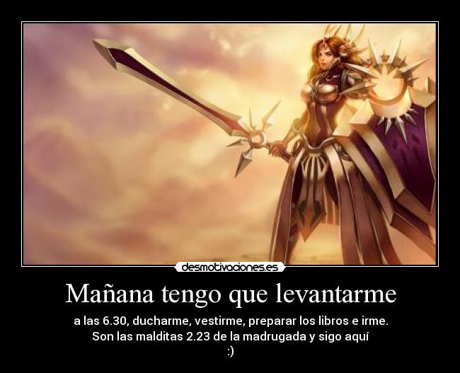 Mañana tengo que levantarme - 