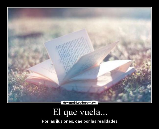 El que vuela... - Por las ilusiones, cae por las realidades