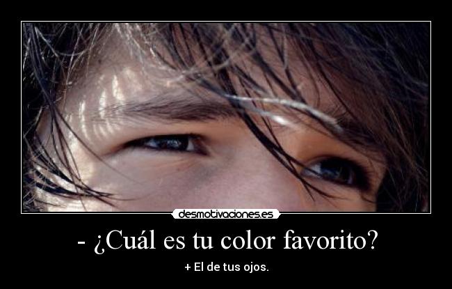 - ¿Cuál es tu color favorito? -