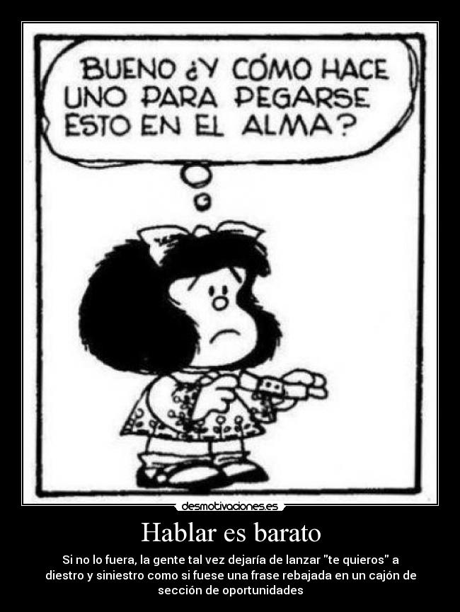 Hablar es barato -