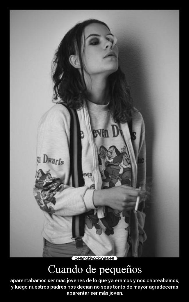 Cuando de pequeños -