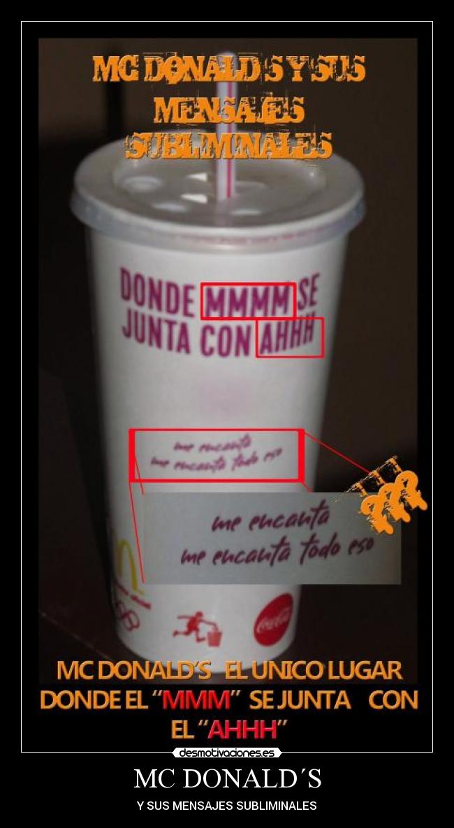 MC DONALD´S - Y SUS MENSAJES SUBLIMINALES