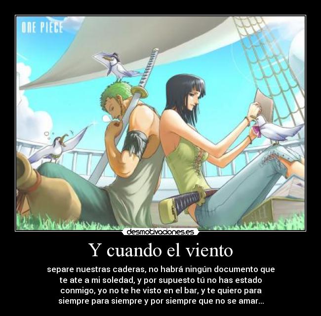 Y cuando el viento -