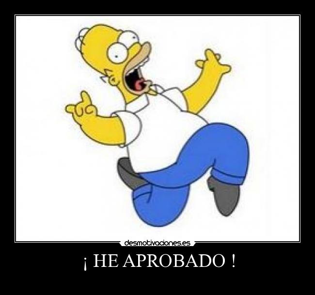 ¡ HE APROBADO ! -