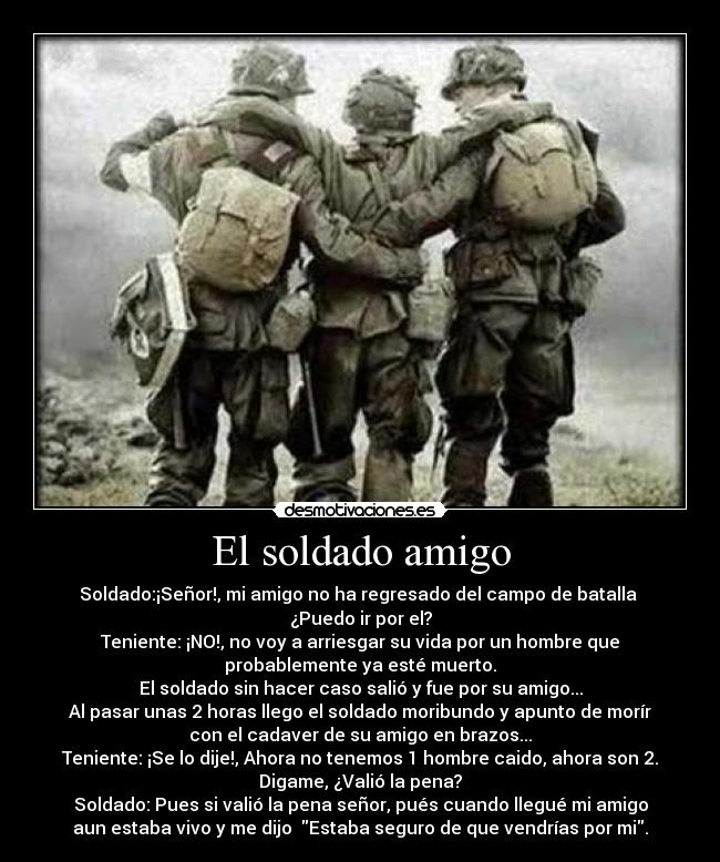 El soldado amigo -