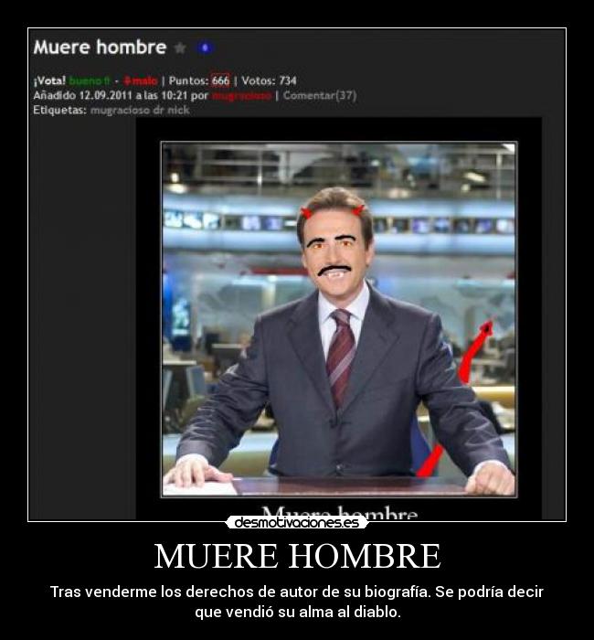 MUERE HOMBRE - 