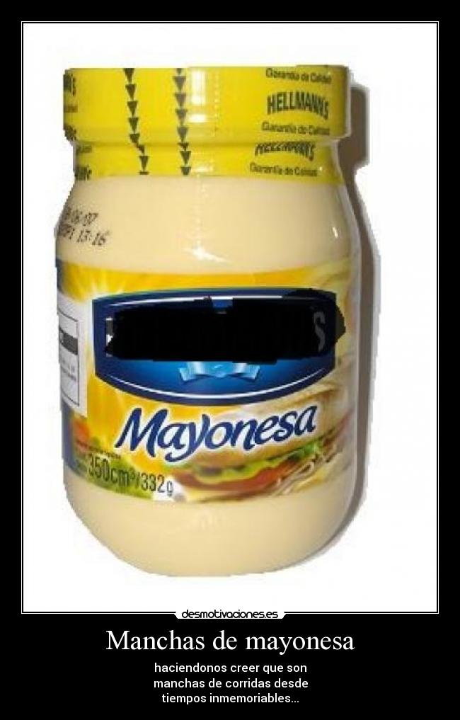 Manchas de mayonesa -