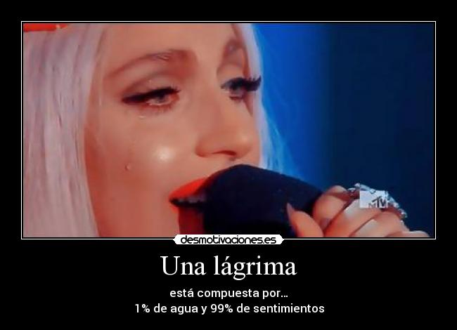 Una lágrima -