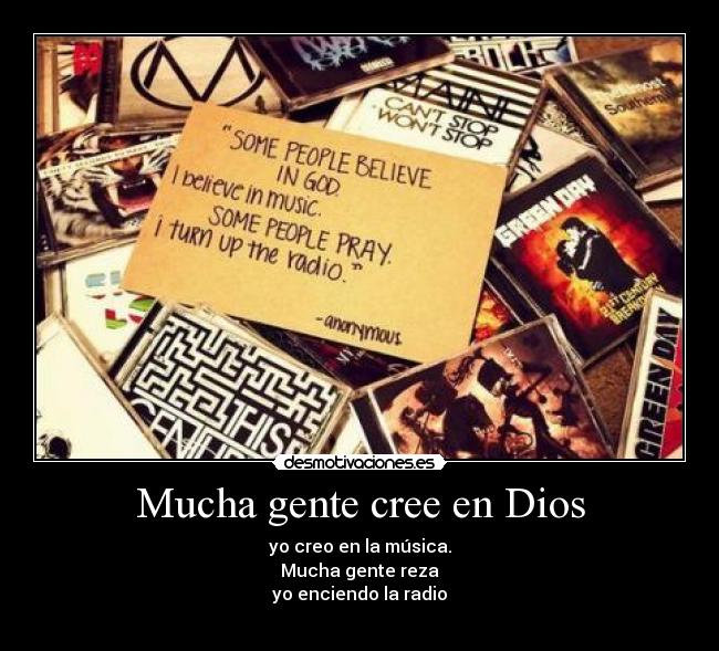 Mucha gente cree en Dios - 