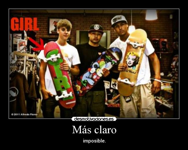 Más claro - imposible.