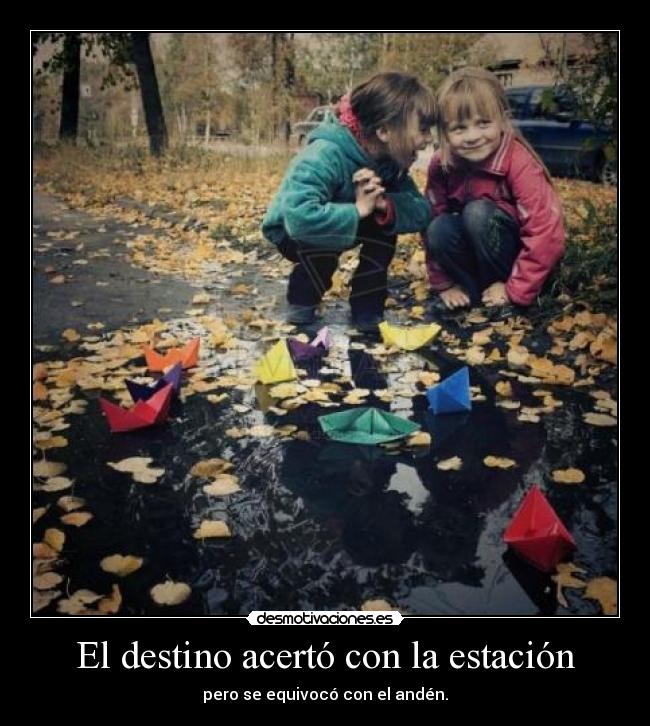 El destino acertó con la estación - pero se equivocó con el andén.