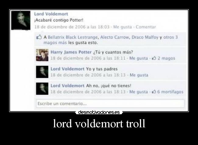 lord voldemort troll -