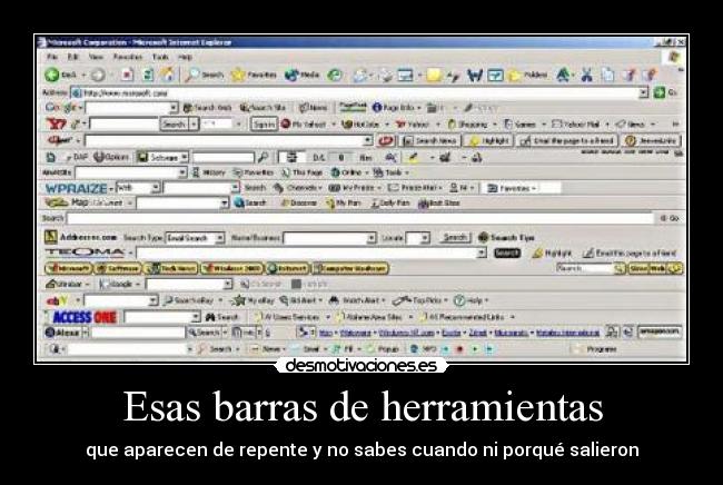 Esas barras de herramientas - 