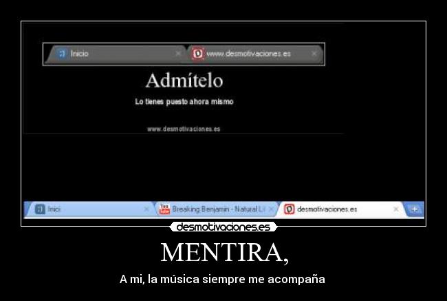 MENTIRA, - 