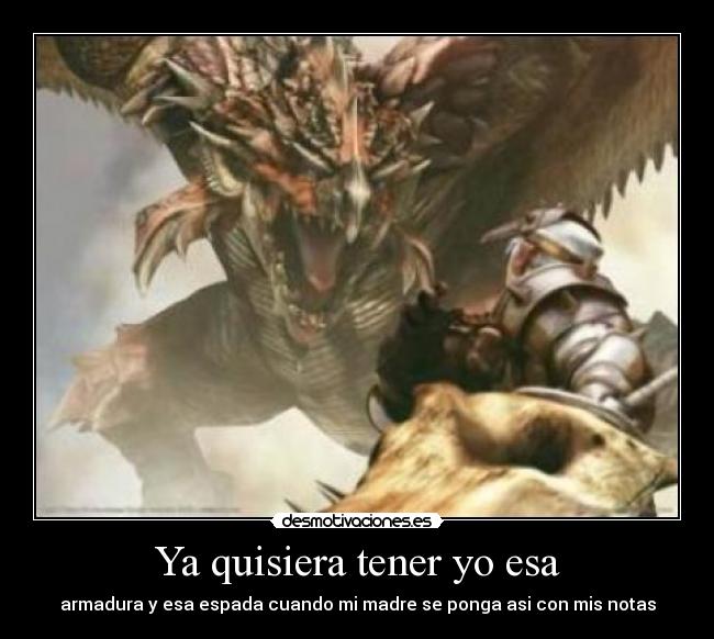 carteles notas quisiera madre armadura espada desmotivaciones