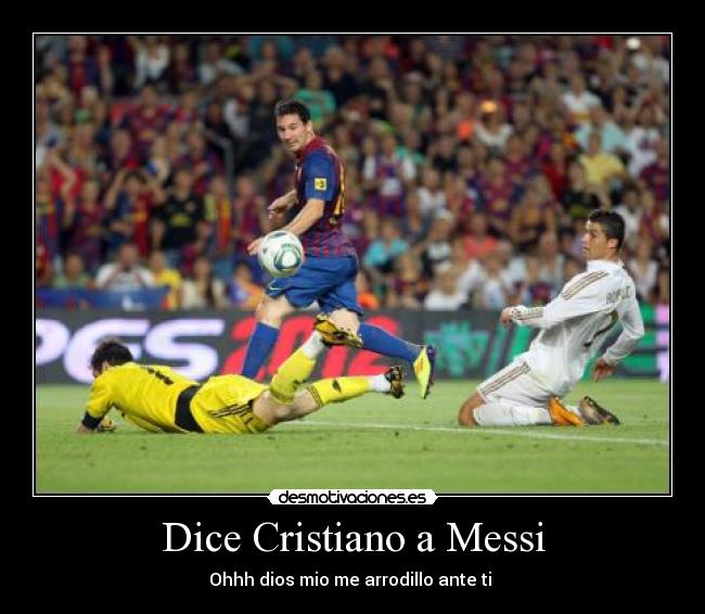 Dice Cristiano a Messi -