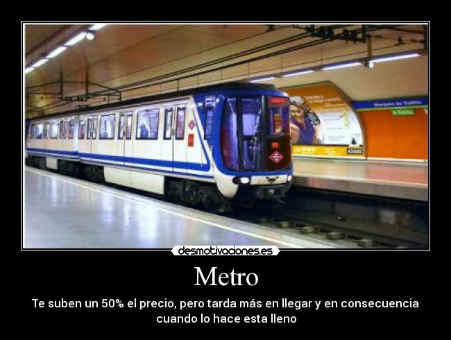 carteles metro desmotivaciones