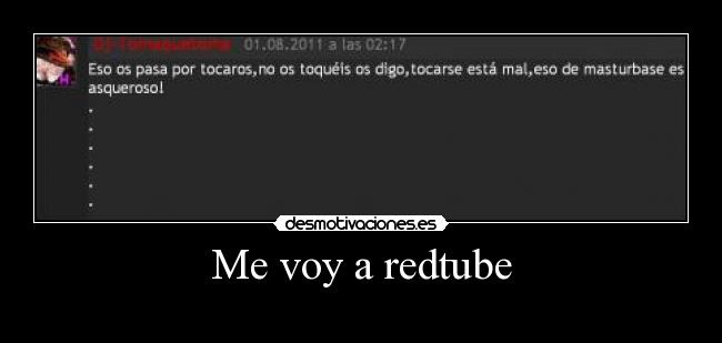 Me voy a redtube -