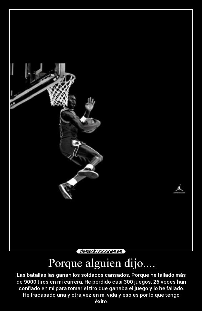 Porque alguien dijo.... - 