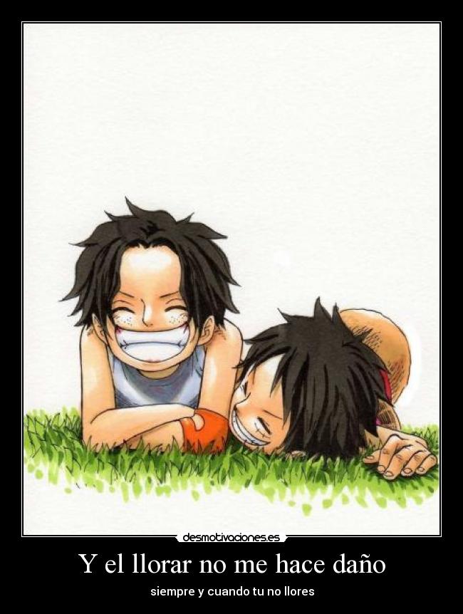 Y el llorar no me hace daño -