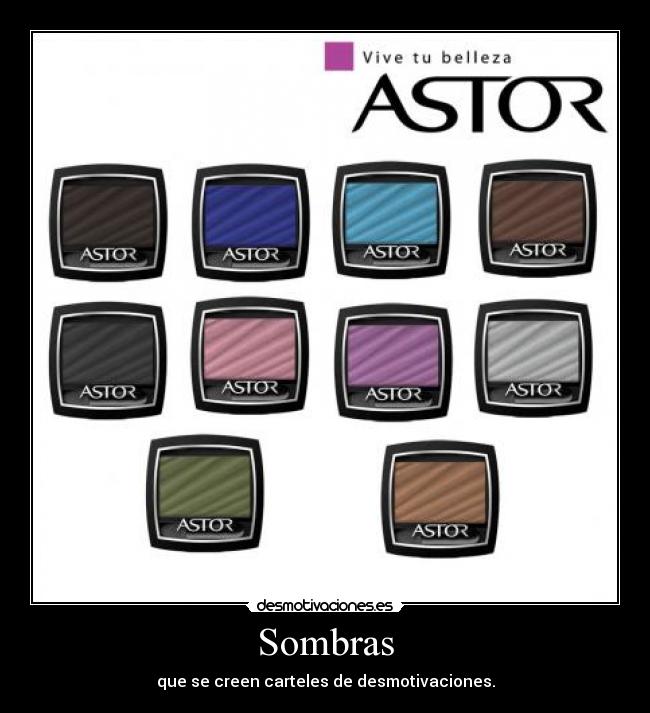 Sombras - que se creen carteles de desmotivaciones.