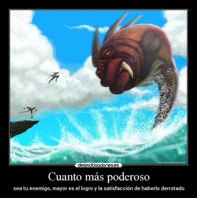 carteles one piece anime enemigo poderoso logro satisfaccion derrotar luffy zoro espada monstruo desmotivaciones