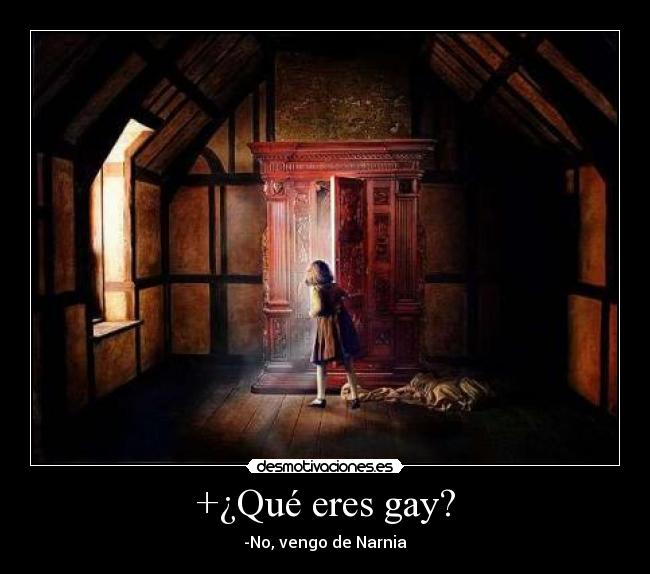 +¿Qué eres gay? -