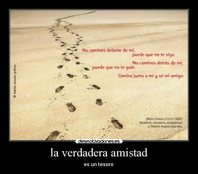 la verdadera amistad -