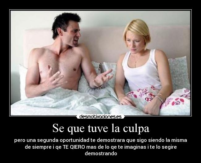 Se que tuve la culpa - 