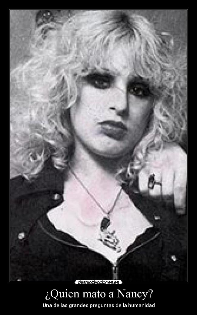 carteles nancy spungen desmotivaciones