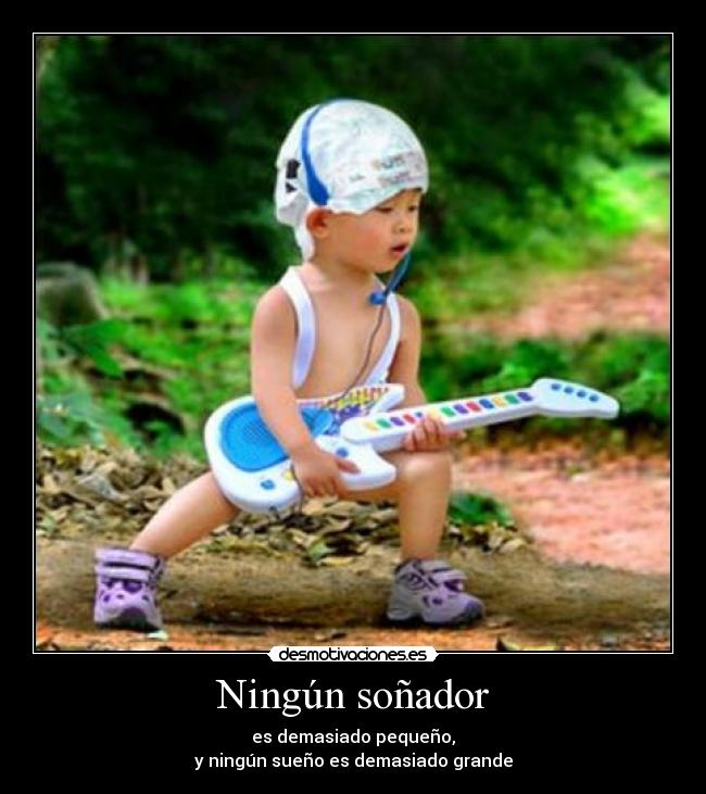 carteles hay sonador pequeno sueno demasiado grande rock this party  yeaaahh desmotivaciones