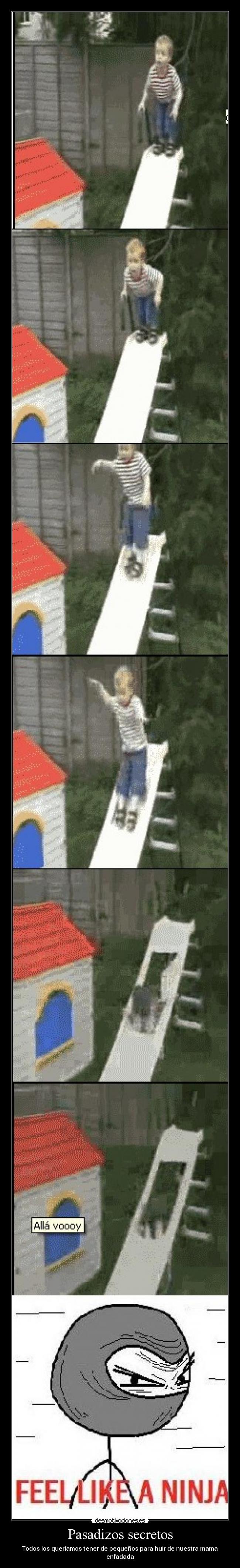 Pasadizos secretos - Todos los queríamos tener de pequeños para huir de nuestra mama enfadada