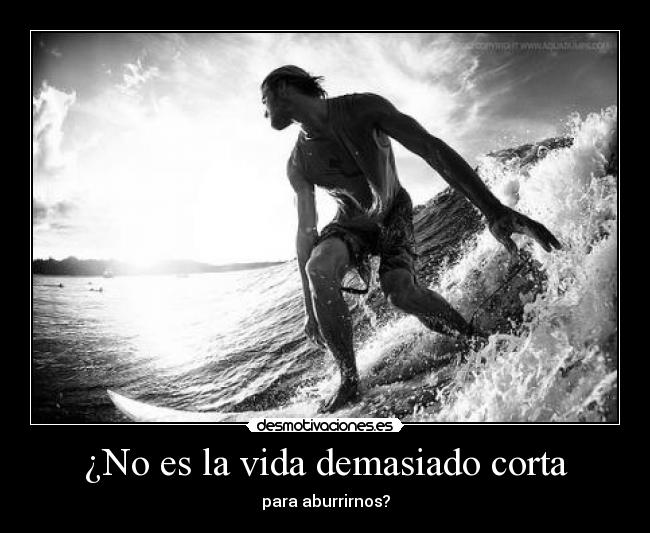 ¿No es la vida demasiado corta -