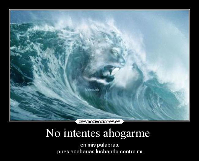 No intentes ahogarme  - 