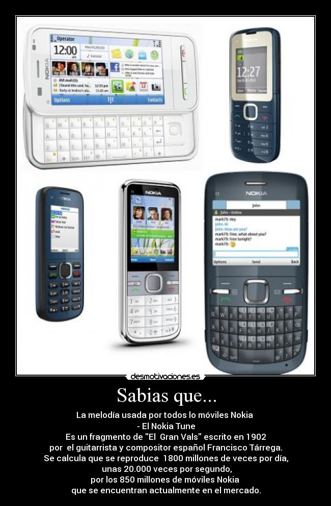 carteles celular nokia melodia movil gran vals desmotivaciones