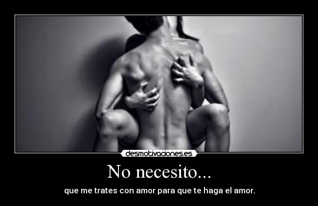 No necesito... - 