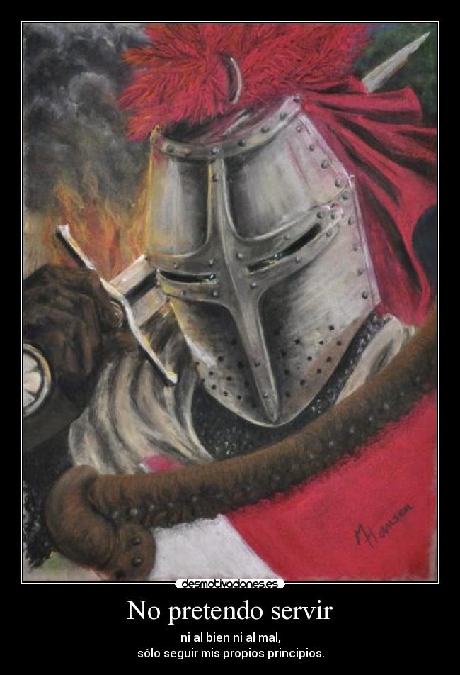 No pretendo servir -