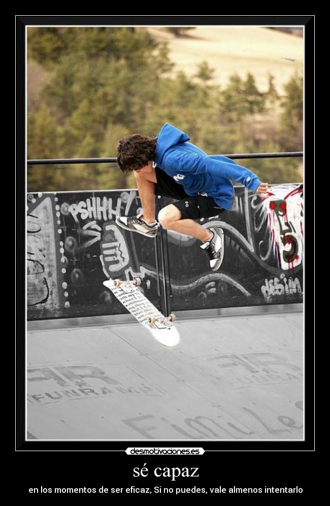 sé capaz -